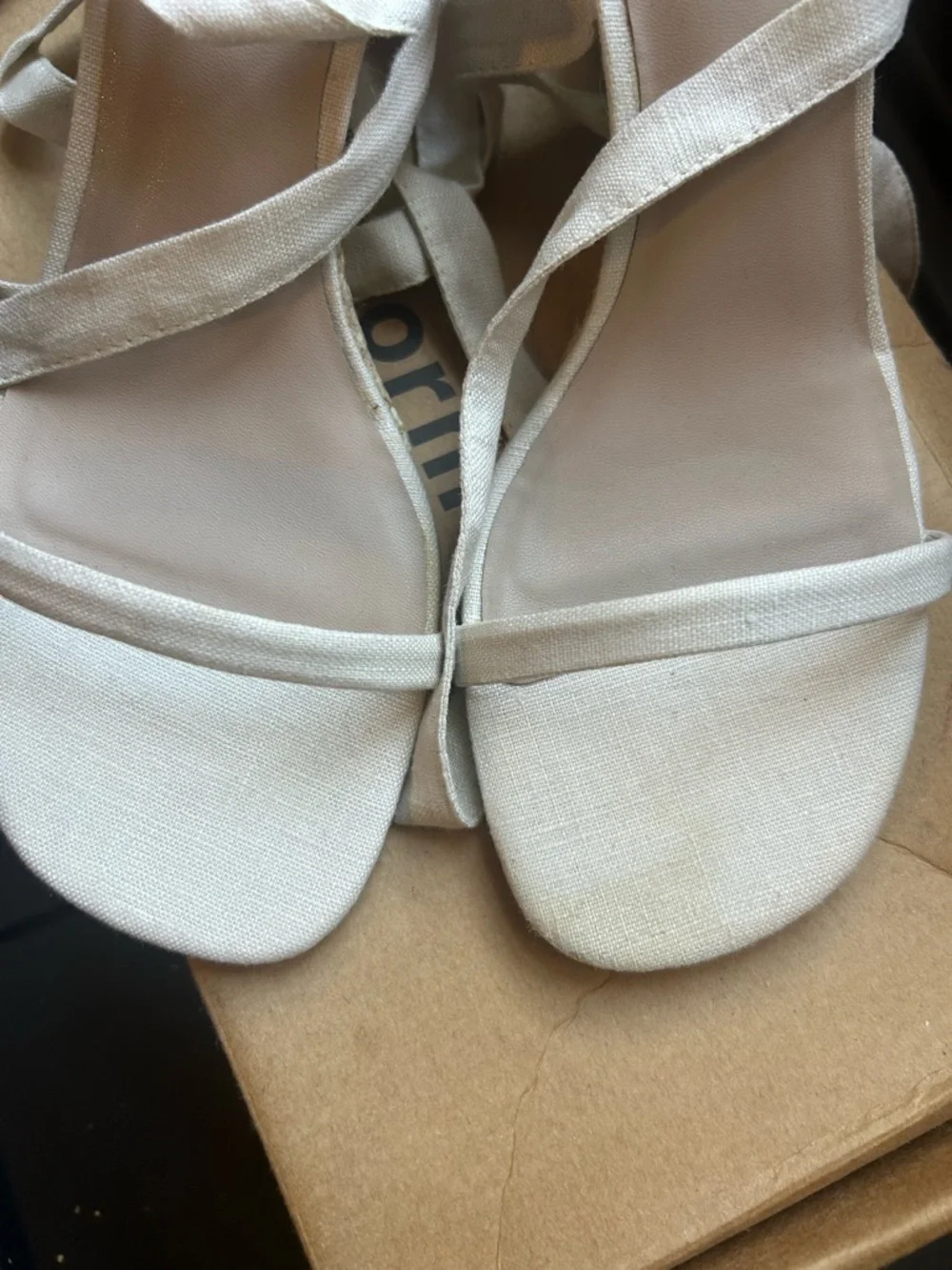 NEW REFORMATION Alessa Lace-up Espadrille Wedge Heels
